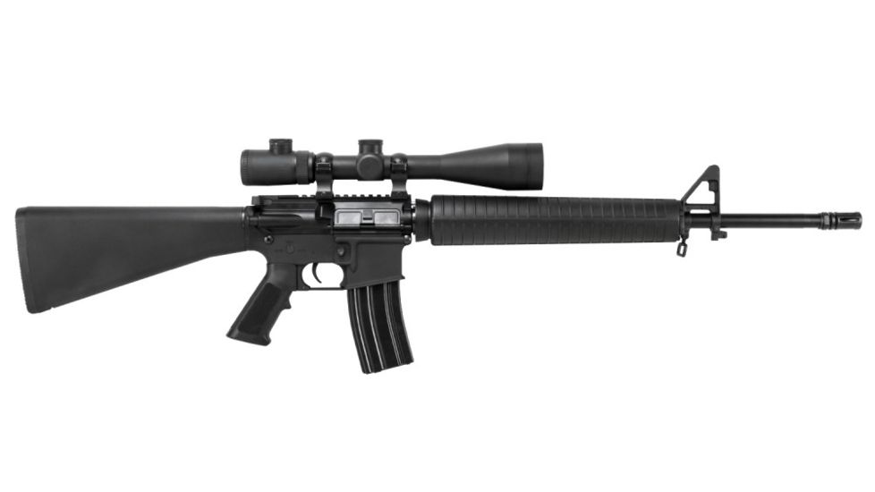 VISM Safari Series 2.5, 10X50 Rifle Scope/Red And Green Illum./Cross Plex Reticle, Green Lens, Black VSAFS251050G