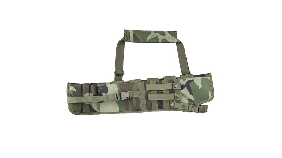 VISM SBS/AOW Short Barrel Scabbard, Woodland Camo, CVXSCB3016WC
