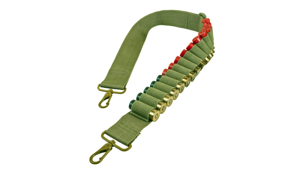 VISM Shotgun Bandoiler Sling, Green, AASHBANG
