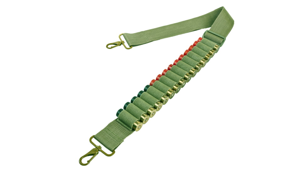 VISM Shotgun Bandoiler Sling, Green, AASHBANG