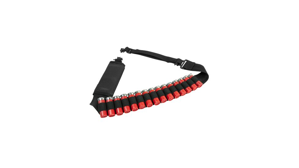 VISM Shotgun Bandolier Sling,Black AASHB