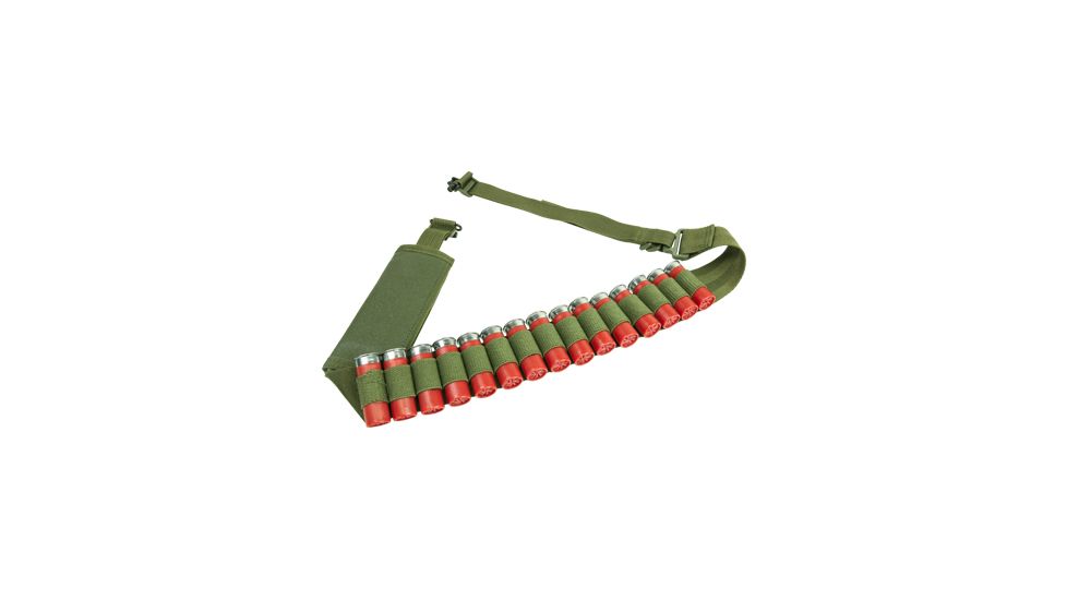 VISM Shotgun Bandolier Sling,Green AASHG