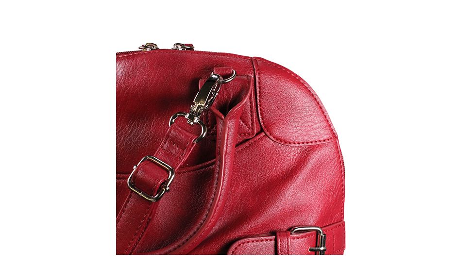 Vism Small Dome Crossbody Bag, Red, BWR003