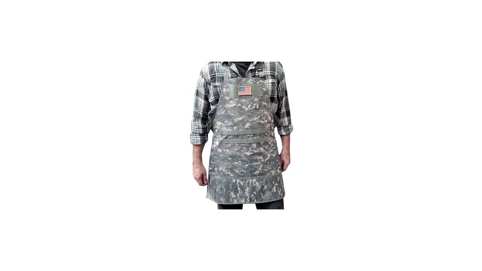 VISM Tactical Apron,  Buckle/Snap, PVC, Digital Camo CAPR2936D