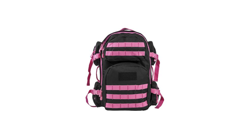 VISM Tactical Backpack, Black w/ Pink Trim CBPK2911