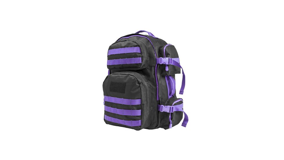 VISM Tactical Backpack, Black w/ Purple Trim CBPR2911