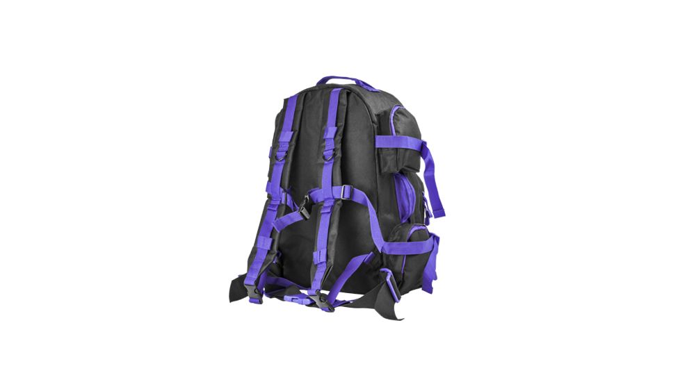 VISM Tactical Backpack, Black w/ Purple Trim CBPR2911