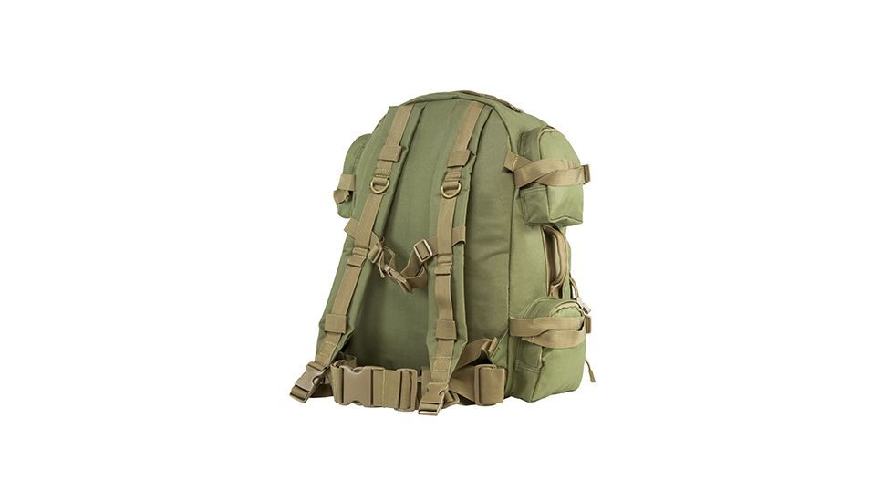 VISM Tactical Backpack, Green w/Tan Trim CBGT2911