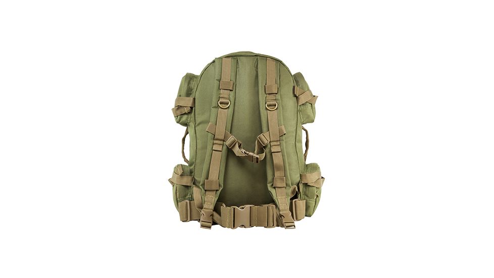 VISM Tactical Backpack, Green w/Tan Trim CBGT2911