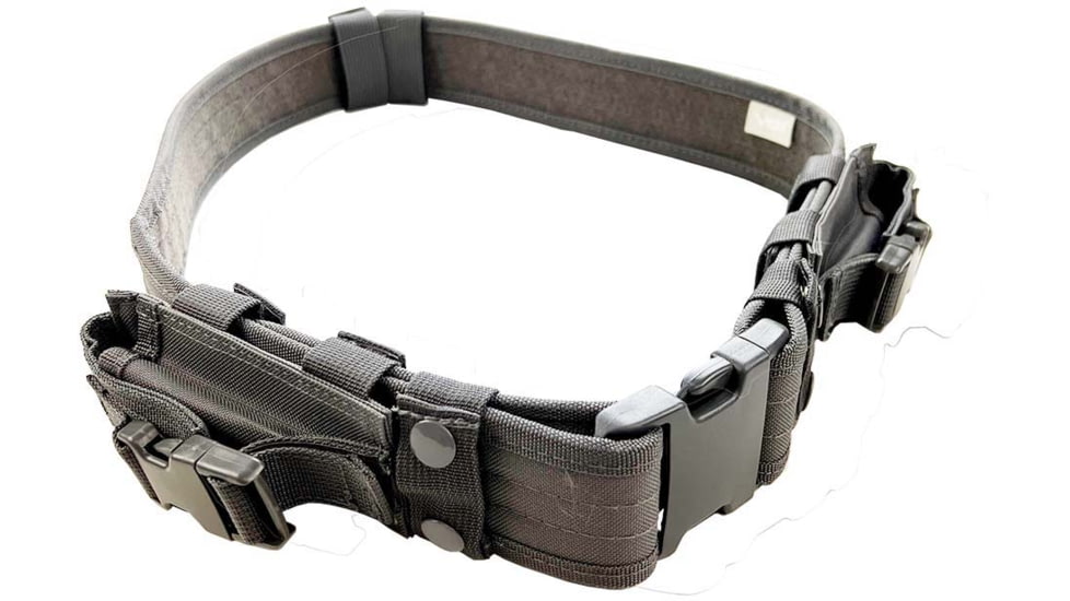 VISM Tactical Belt w/Two Pouches, Urban Gray, CVBLT2978U