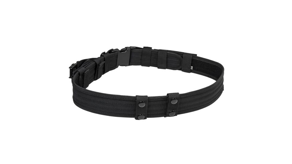 Vism Tactical Shooting / Gun Belt w/ Two Pouches, Black, Adjustable Waist Size 32 - 49 in CVBLT2978B