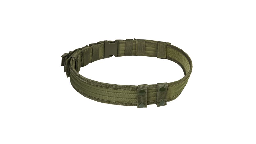 Vism Tactical Shooting / Gun Belt w/ Two Pouches, Green, Adjustable Waist Size 32 - 49 in CVBLT2978G