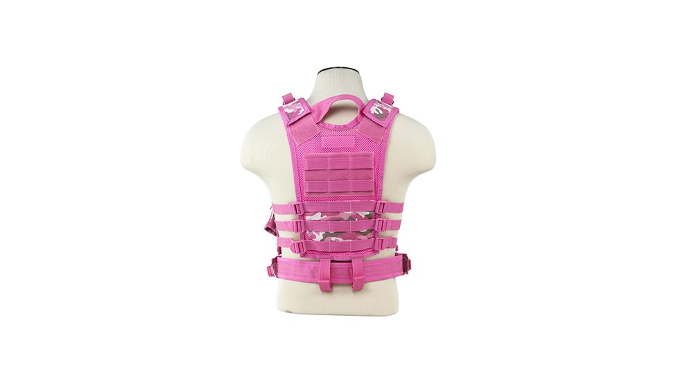 VISM Tactical Vest, Hydration System Compatible, Pink Camo, XS-S CTVC2916PC