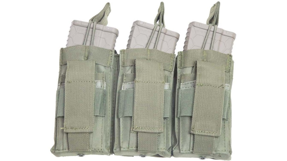 VISM Triple AR/Pistol Mag Pouch, Green, CVAR3MP3038G
