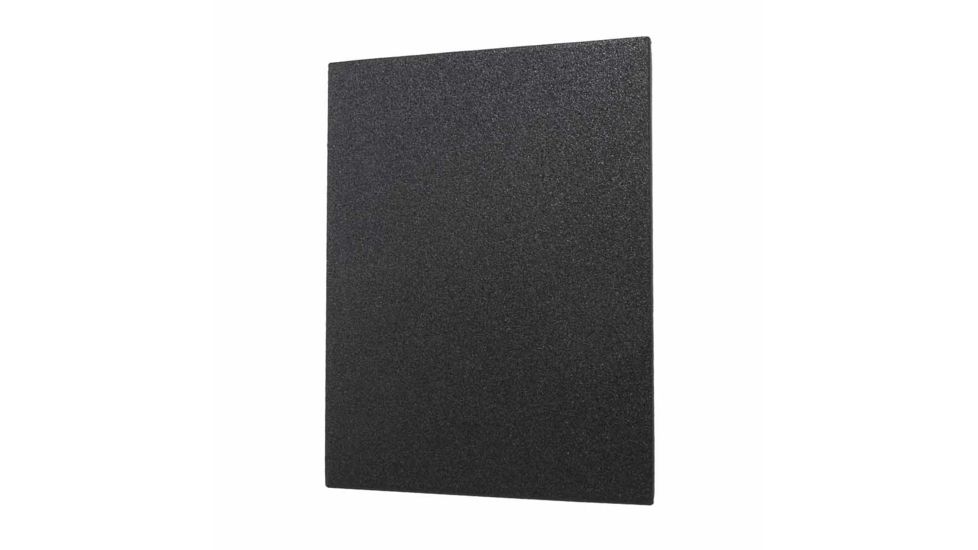 Vism UHMWPE Flat Rectangular Cut 11x14in Level IIIA Hard Ballistic Plate/Pistol Caliber Protection, Black BUDF1114