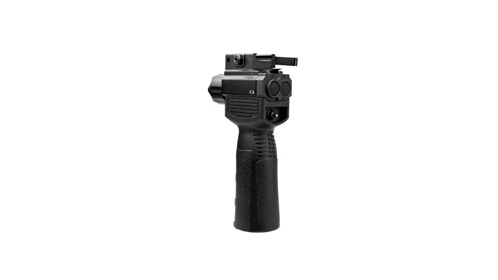 VISM Vertical Grip w/ Green Laser and LED Flashlight, Black VAQVGFLG