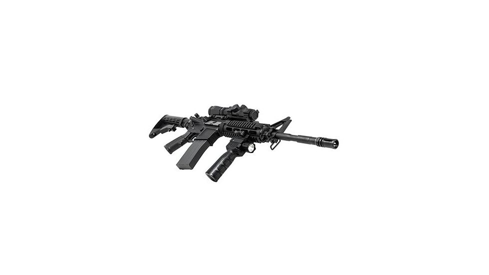 VISM Vertical Grip w/Strobe Flashlight &amp; Red Laser - Gen2, 200 Lumens VAQVGFLRV2