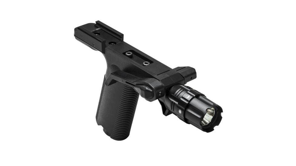 Vism VGF 250 Lumen LED Flashlight Vertical Grip / Picatinny, Black, VAARVGFLPR