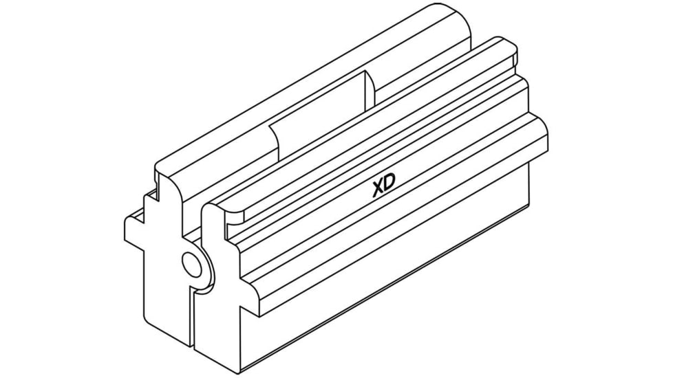 VISM Vice Block for XD Slides, Blue, VTVBXD