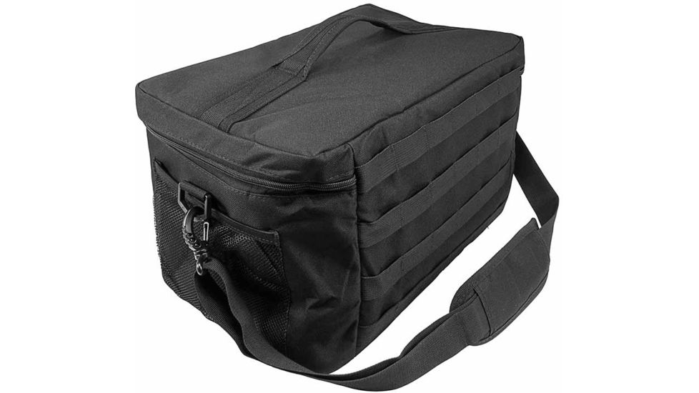 Vism By Ncstar Medium Insulated Cooler Lunch Box With Molle/Pal Webbing, Black, CVKOLM3023B