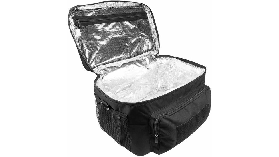 Vism By Ncstar Medium Insulated Cooler Lunch Box With Molle/Pal Webbing, Black, CVKOLM3023B