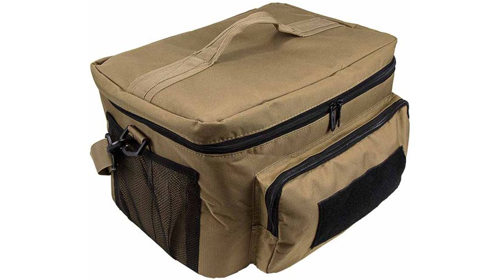Vism By Ncstar Medium Insulated Cooler Lunch Box With Molle/Pal Webbing, Tan, CVKOLM3023T