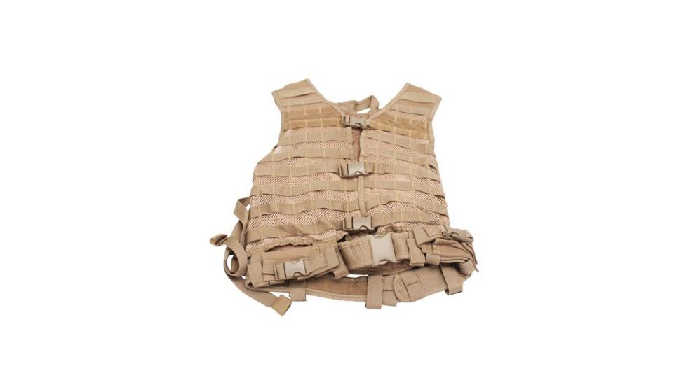 VISM Zombie Dead Ops Kit w/ Vest and 4 Mag Pouches, Tan, Rezurrection Kit w/ Vest, MOLLE Panel, 4 Pouches 196627