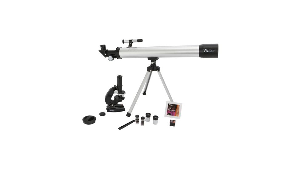Vivitar Telescope/Microscope Combo Kit--20x-40x Telescope w/Tabletop Tripod+Microscope Set VIV-TELMIC-20