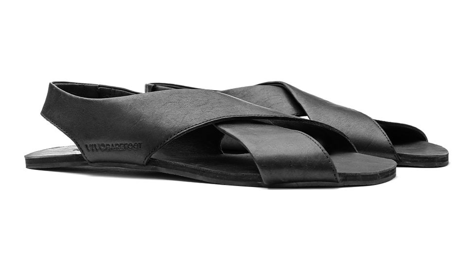 Vivobarefoot Duo Sandal - Womens, Black, 40, 200133-01-40