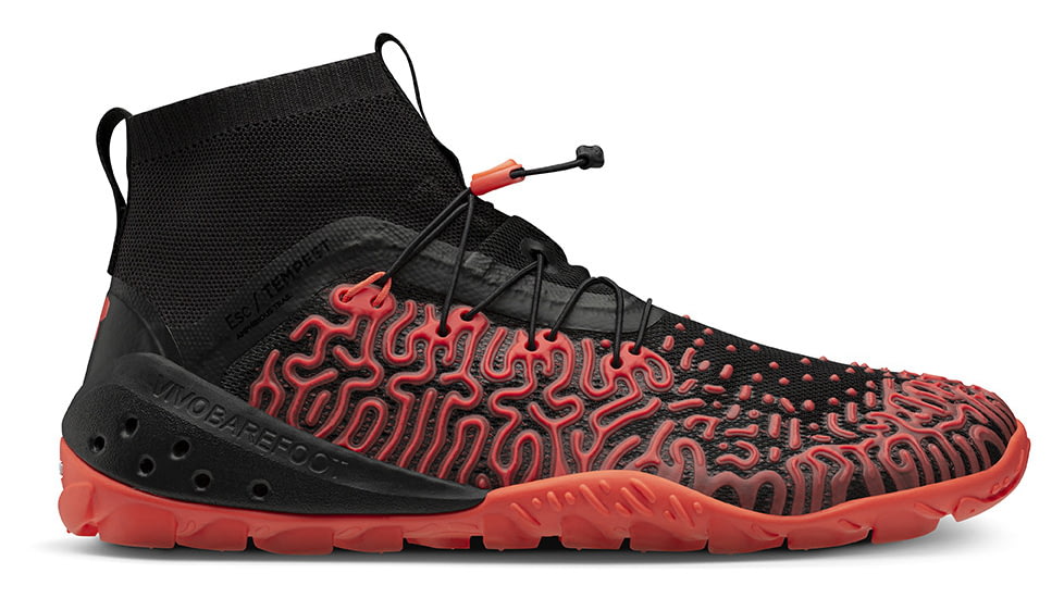 Vivobarefoot Esc Tempest Trailrunning Shoes - Mens, Obsidian/Orange, 12 US, 300099-03-45