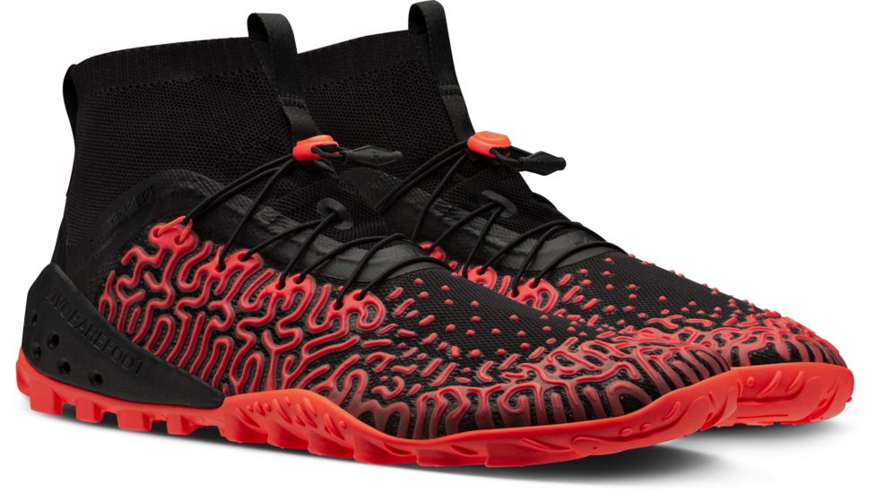 Vivobarefoot Esc Tempest Trailrunning Shoes - Mens, Black Neon Coral, 42, 300099-0242
