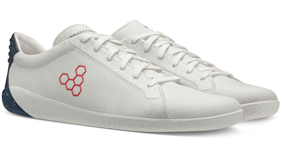 Vivobarefoot Geo Court Eco Casual Shoes - Mens, White/Navy/Red, 8 US, 300134-02-41