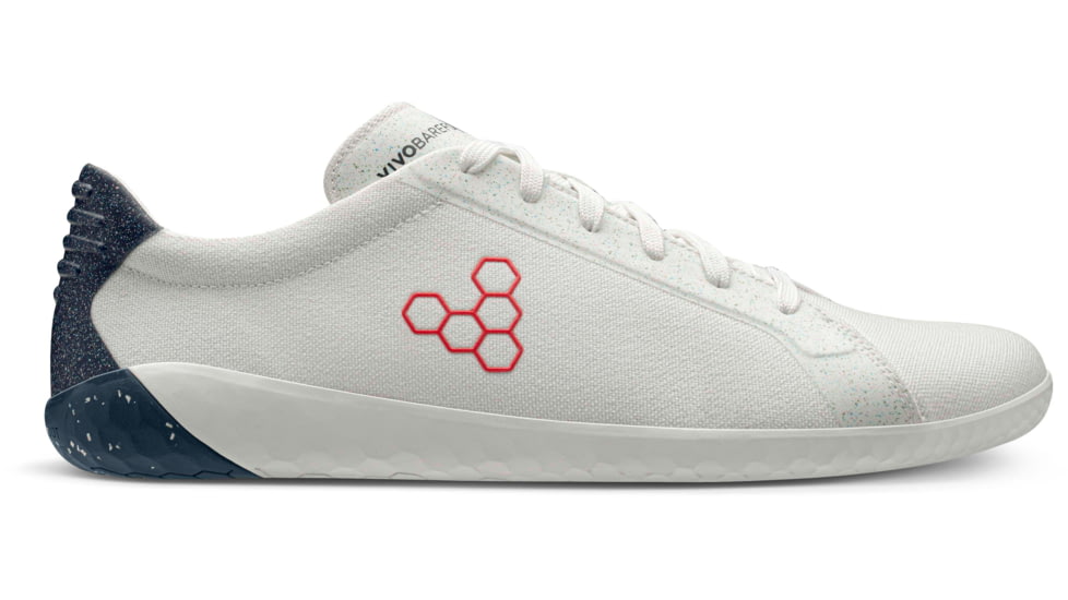 Vivobarefoot Geo Court Eco Casual Shoes - Mens, White/Navy/Red, 8 US, 300134-02-41
