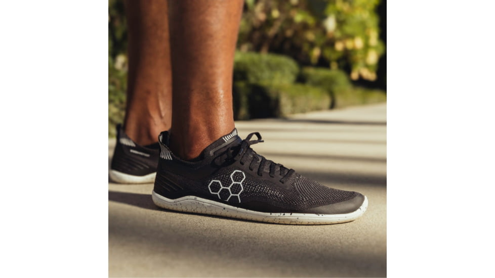 Vivobarefoot Geo Racer Knit Road Running Shoes - Mens, Obsidian, 46, 302054-0146