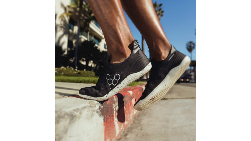 Vivobarefoot Geo Racer Knit Road Running Shoes - Mens, Obsidian, 46, 302054-0146