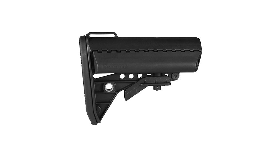 Vltor AIBMSB Improved Modular Stock, Mil-Spec, Standard AR-15 Polymer, Black