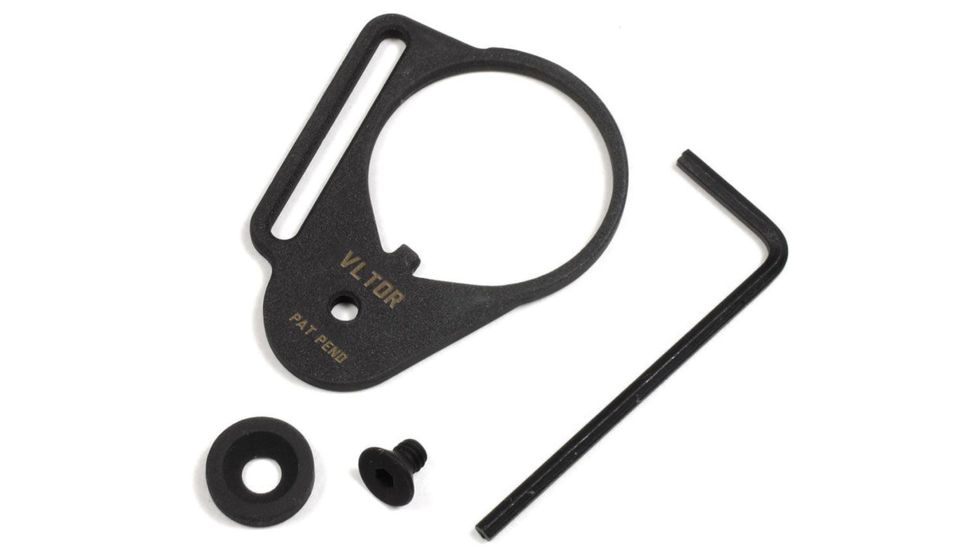 Vltor Single Attachment Sling Endplate, 1.25in Sling, Black SASE-1