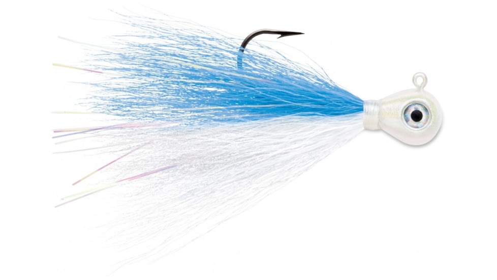 VMC Bucktail Jig, 1/4 oz, Iridescent Shiner, BKJ14-IS