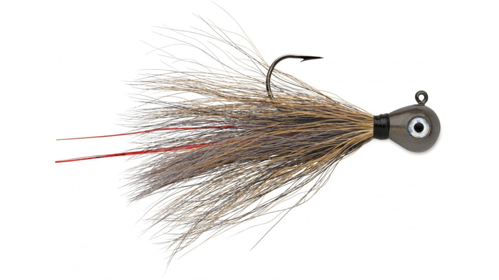 VMC Bucktail Jig, 1/4 oz, Smoke, BKJ14-SMK