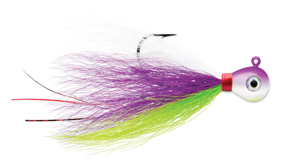 VMC Bucktail Jig, Purple Albino, 1/32oz, BKJ132-PA