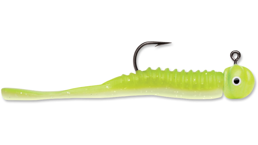 VMC Flap Tail Jig, Glow Chartreuse, 1/32oz, FGRJ132GLCH