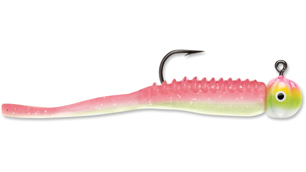 VMC Flap Tail Jig, Pink Chartreuse Glow, 1/32oz, FGRJ132PCGL