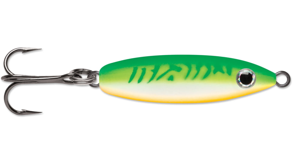 VMC Rattle Spoon Kit, 1/16 oz, Glow Green Fire UV, RTS116GGFU