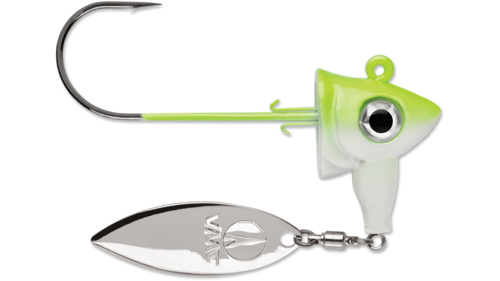 VMC Spin Jig 1/4 Chartreuse Shad 1/4 Oz. 3/0 HK, SPJ14-CHSD