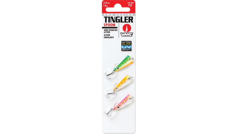 VMC Tingler Spoon Kit 1/16 oz, Glow UV, TGS116GUV3
