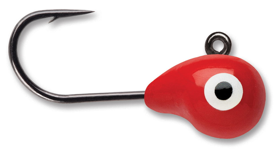VMC Tungsten Tubby Jig 1/16 oz Glow Red, TTJ116GLRD