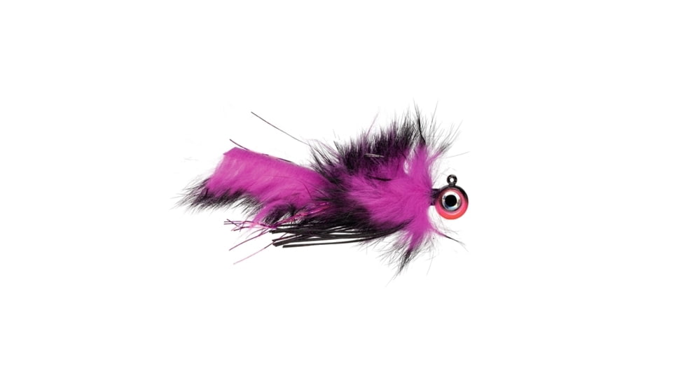 VMC Twitchin Jig 3/8oz., Number 2/0 hook, Glow Showgirl UV, TWCJ38-GSGU