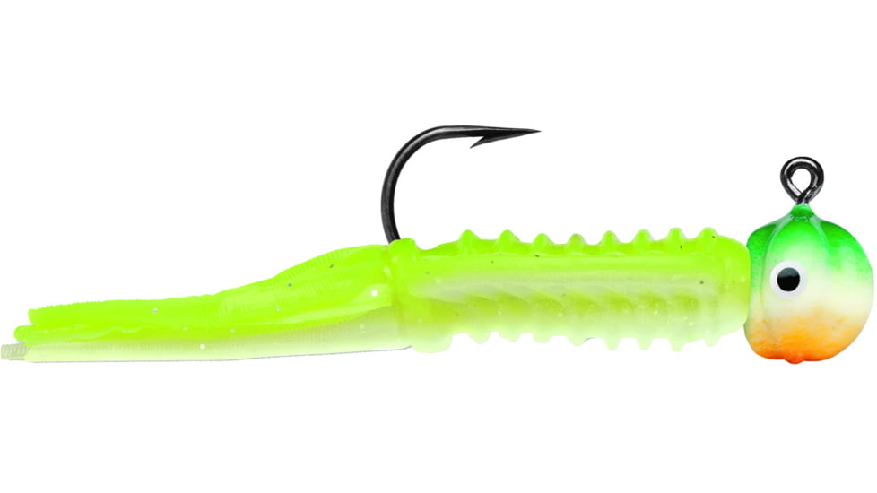 VMC Wingding Jig 1/32oz Green Orange Glow, WDJ132GOGL