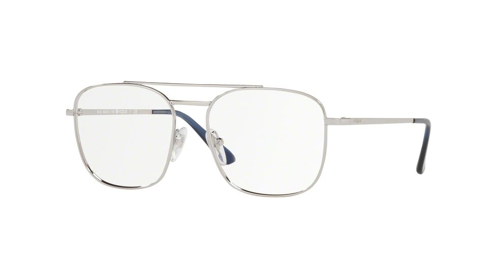 Vogue 23RD STREET VO4140 Progressive Prescription Eyeglasses, 53mm, Silver, VO4140-323-53-PRO