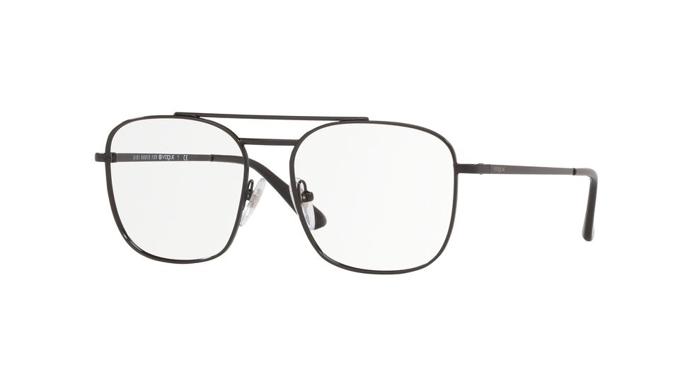 Vogue 23RD STREET VO4140 Progressive Prescription Eyeglasses, 53mm, Black, VO4140-352-53-PRO